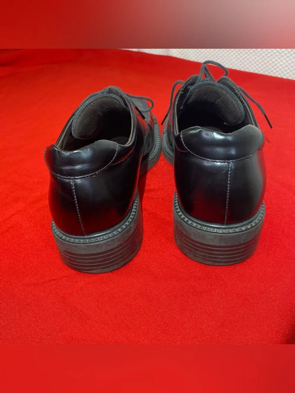 : G.H. Bass Men's Black Leather Square Toe Oxford Dress Shoes Size 10